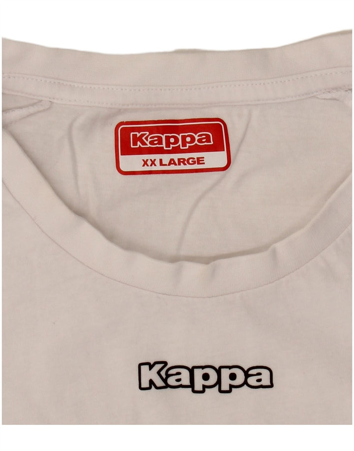 Мужская футболка с рисунком Kappa Top 2XL, белая