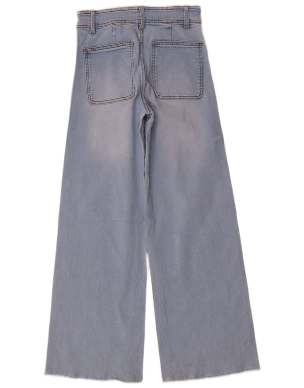 Широкие джинсы Zara для девочек 13-14 лет W26 L29 Синие