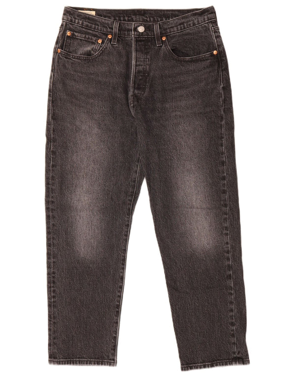 Женские прямые джинсы Levi's 501 W30 L26, черный хлопок