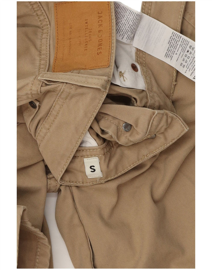 Мужские повседневные шорты Jack & Jones, маленькие W29, бежевые, хлопок