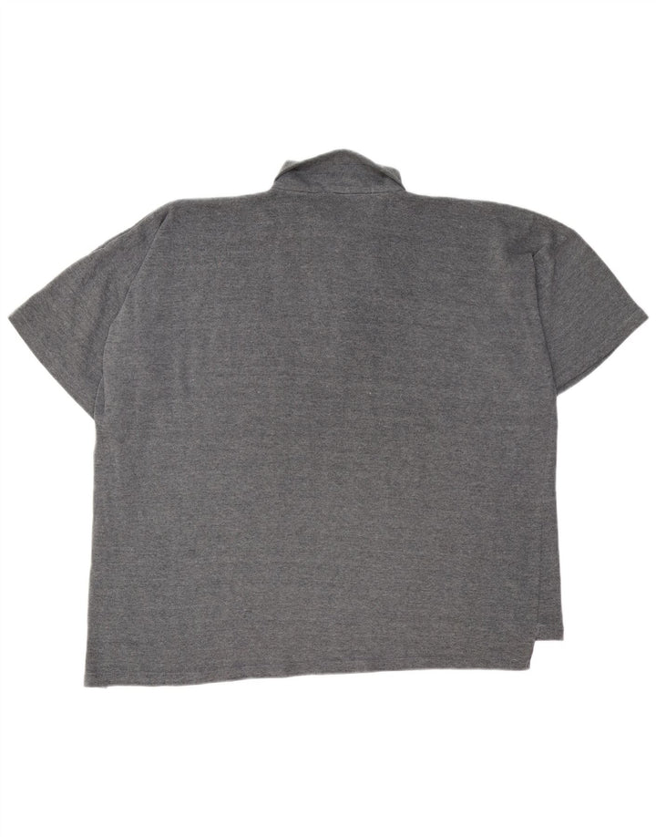Мужская рубашка поло Paul Smith с воротником на молнии 2XL, серая, полиэстер