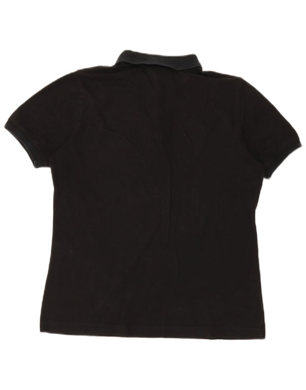 Женская рубашка-поло AUSTRALIAN L'ALPINA UK 14, средний черный хлопок