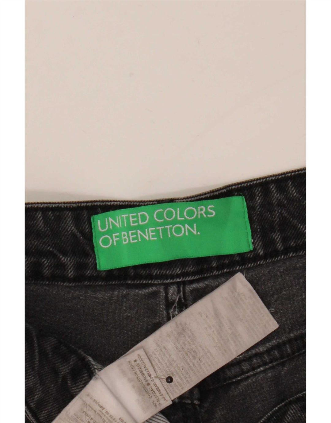 Женские зауженные джинсы Benetton W30 L27, серый хлопок