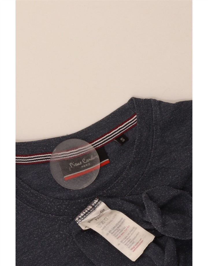 Мужская футболка Pierre Cardin, маленькая, темно-синяя, хлопковая