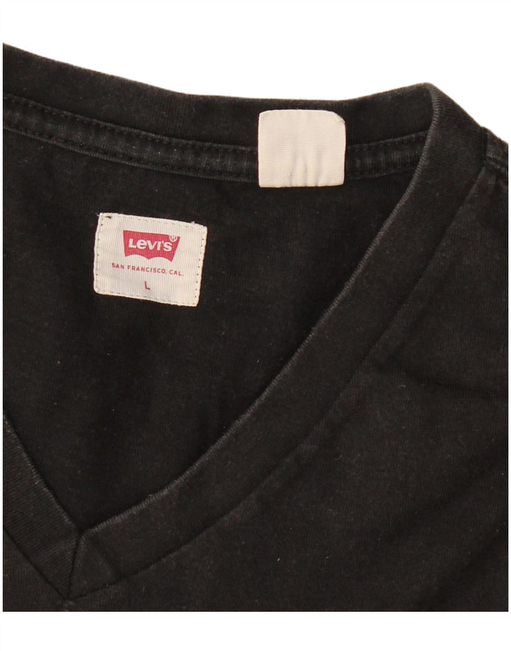 Мужская футболка Levi's, большая, черная