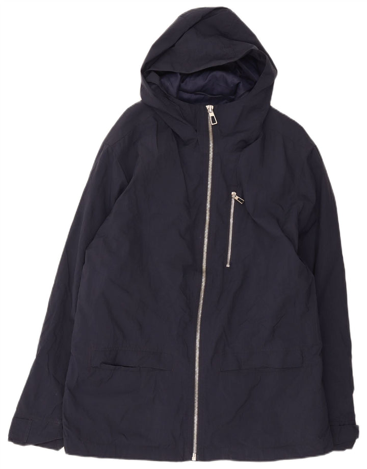 Мужская дождевик Marks & Spencer UK 42 XL темно-синий полиэстер