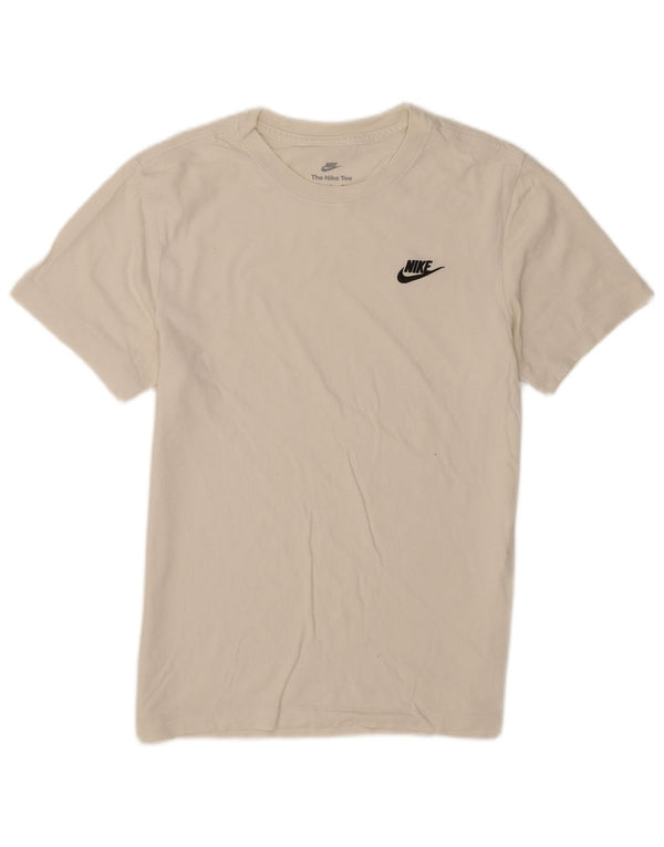 Мужская футболка Nike, маленький белый хлопок