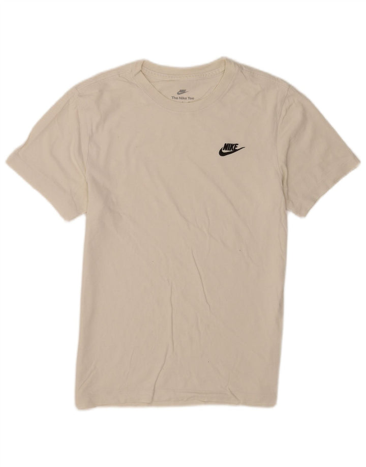 Мужская футболка Nike, маленький белый хлопок