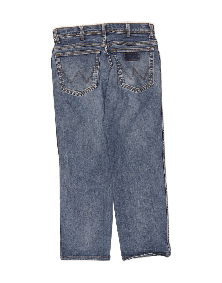 WRANGLER Mens Texas Straight Jeans W32 L27 Blue Cotton Vintage Wrangler and Second-Hand Wrangler from Messina Hembry 