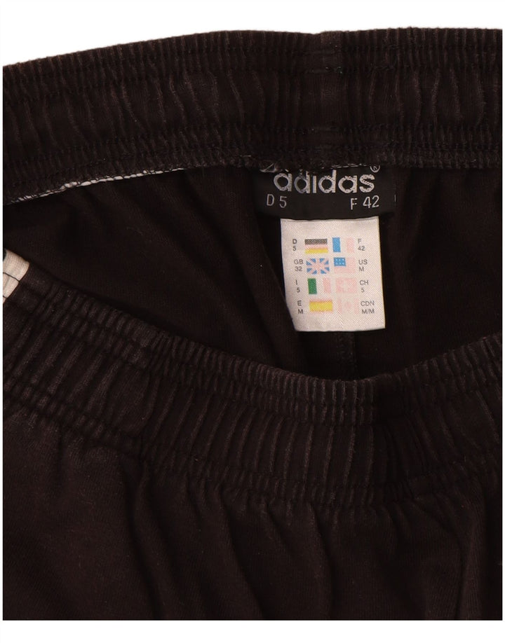 Мужские спортивные шорты Adidas среднего размера, черные, хлопок