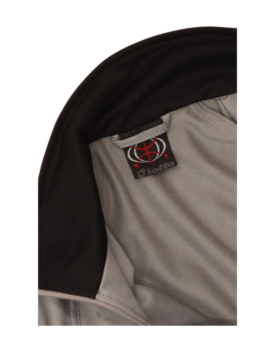 Lotto Мужской спортивный костюм с графическим рисунком, верхняя куртка среднего серого цвета с цветными блоками