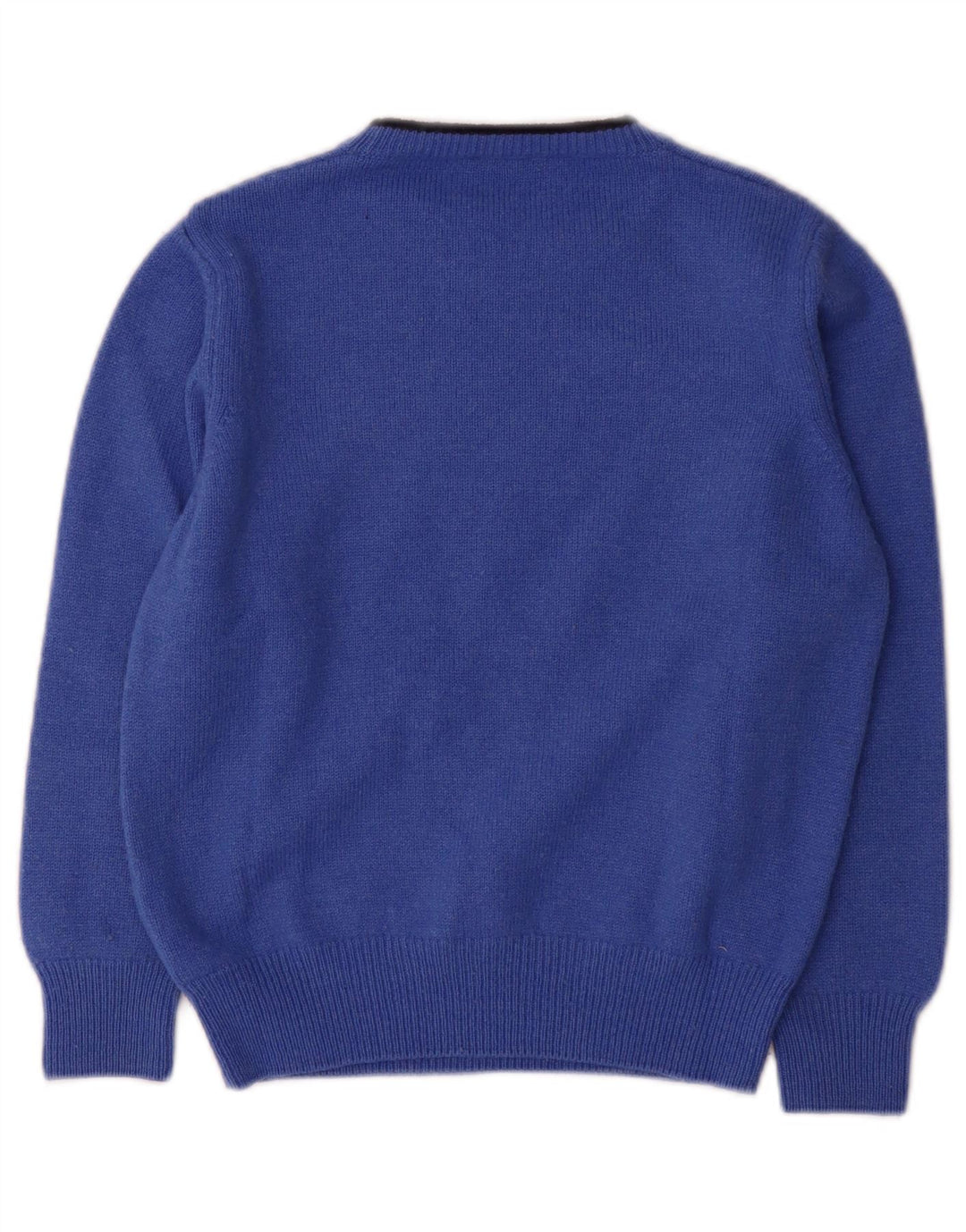 Джемпер с круглым вырезом Fred Perry для мальчиков, 7–8 лет, синяя шерсть