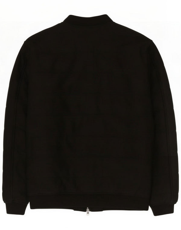 Мужская куртка-бомбер Zara UK 42 XL, черный полиэстер