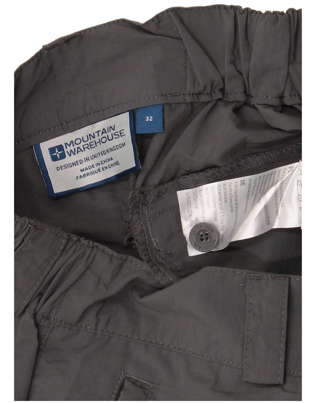 MOUNTAIN WAREHOUSE Мужские шорты карго W32, средний серый нейлон