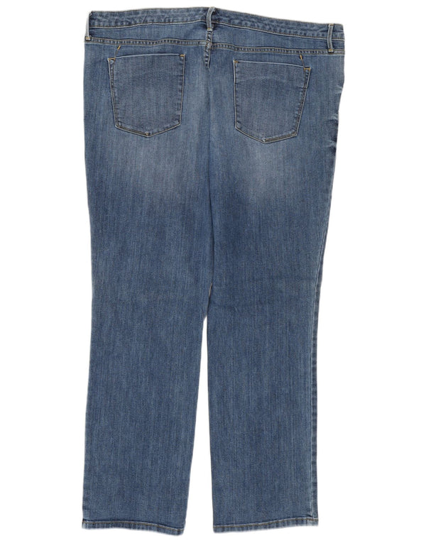 Женские прямые джинсы Mossimo со средней посадкой США 18 2XL W40 L29 Синий хлопок