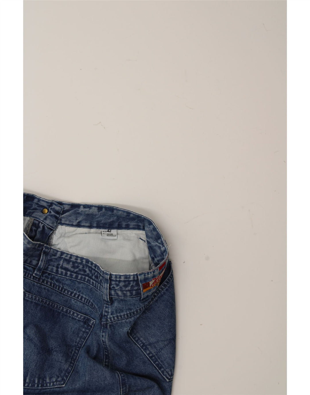 HIRSCH Womens Tapered Jeans IT 42 Medium W28 L27 Blue Cotton Vintage Hirsch and Second-Hand Hirsch from Messina Hembry 
