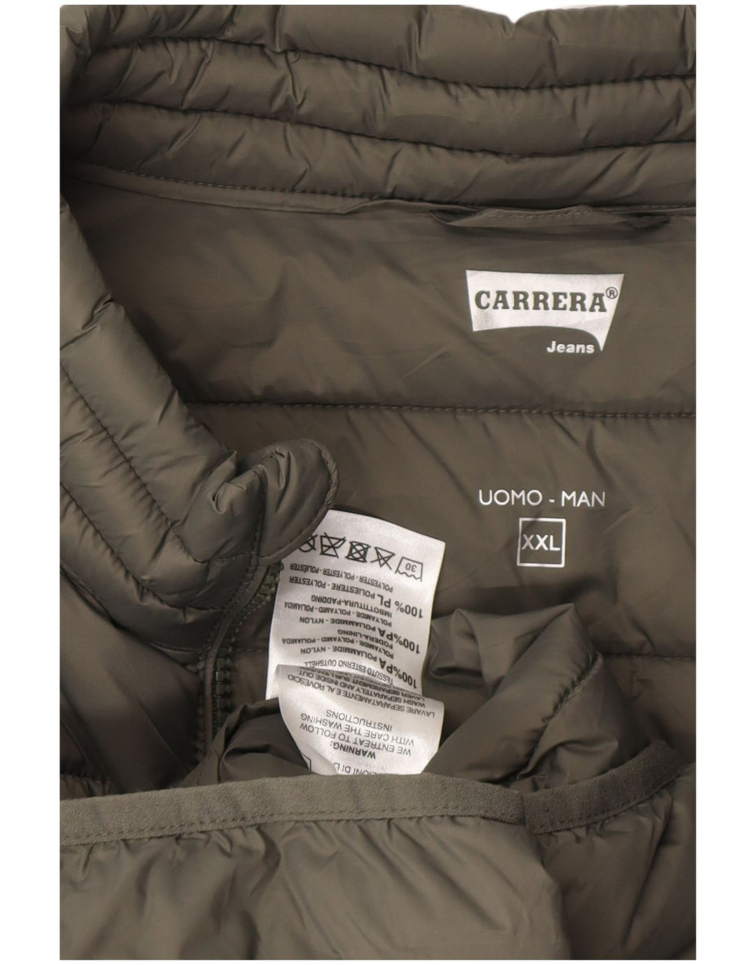 Мужской утепленный жилет CARRERA UK 44 2XL хаки из полиамида