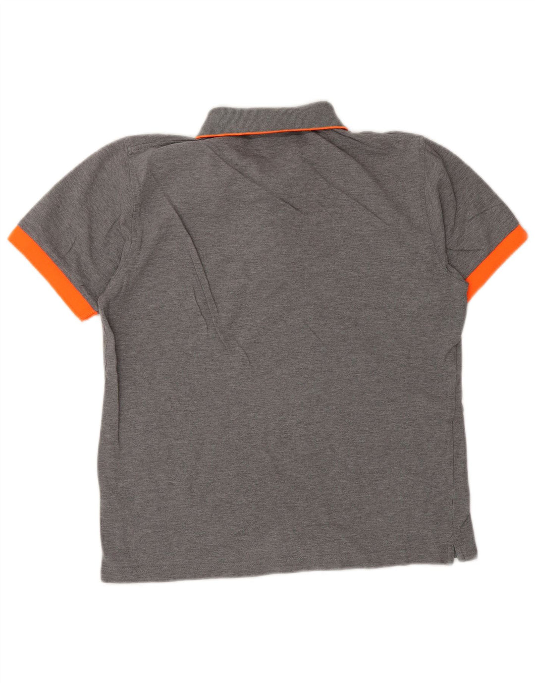 SUN68 Мужская рубашка-поло из хлопка среднего серого цвета