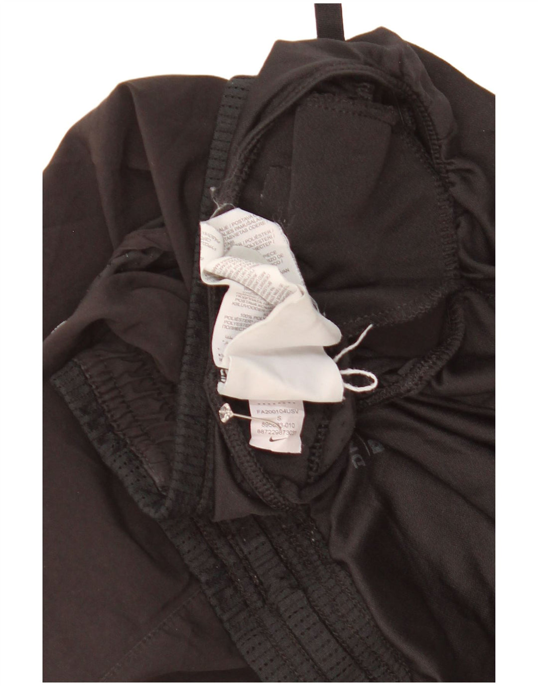 Женские спортивные шорты Nike Dri Fit UK 10, маленькие черные из полиэстера