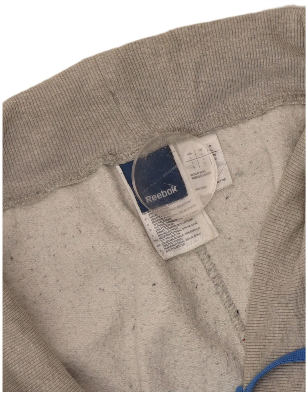 REEBOK Мужские спортивные брюки для бега, большие серые хлопковые брюки