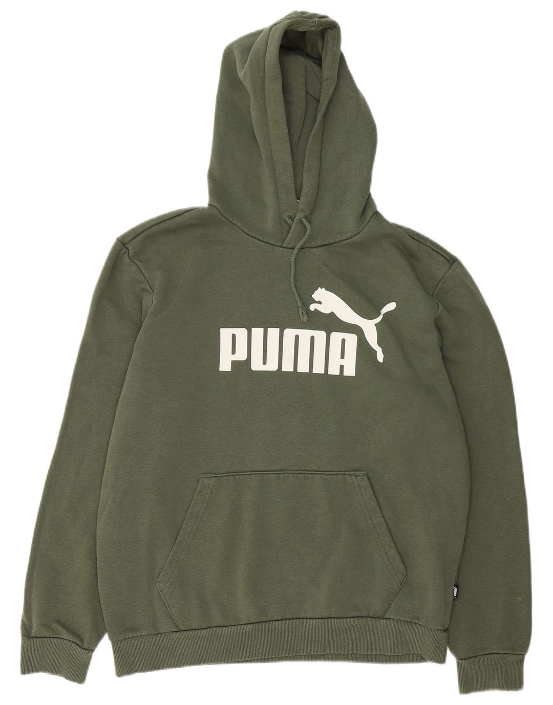 Мужской джемпер с капюшоном Puma, цвет хаки, хлопок