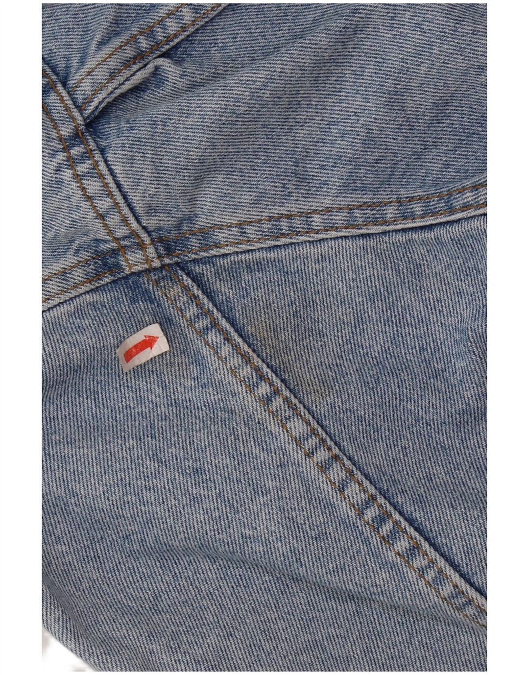 Мужская джинсовая куртка VINTAGE с графическим рисунком, Великобритания, маленький размер 36/38, синий хлопок