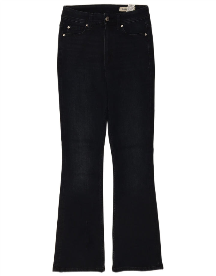Женские узкие расклешенные джинсы Marks & Spencer UK 8 Small W26 L28 Темно-синие