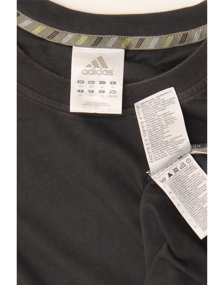 Мужская футболка Adidas Top 2XL, черный хлопок