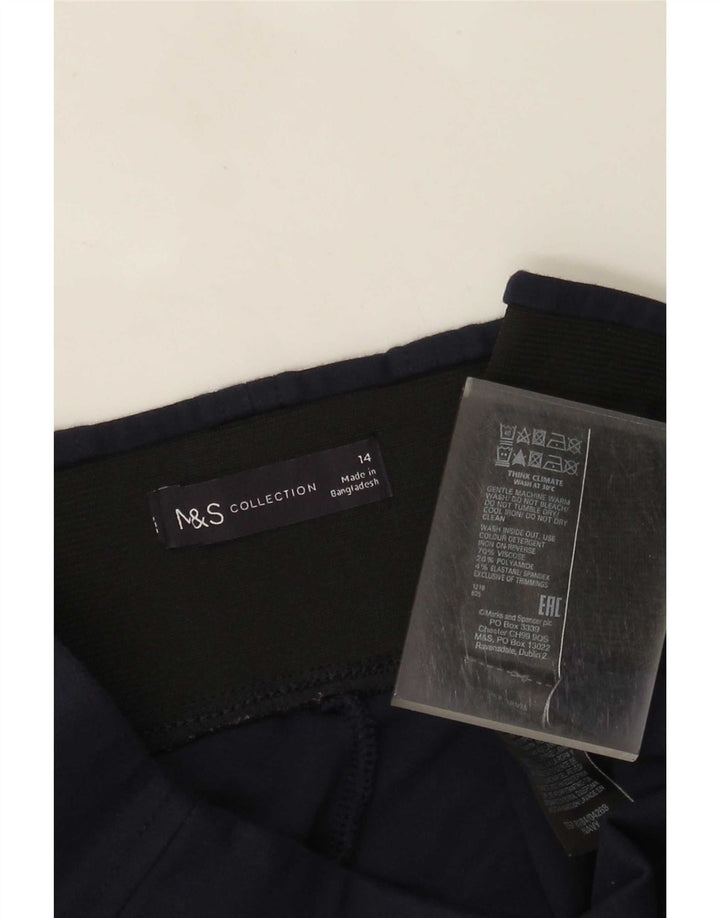 Женские леггинсы Marks & Spencer UK 14, большие, темно-синие, вискоза