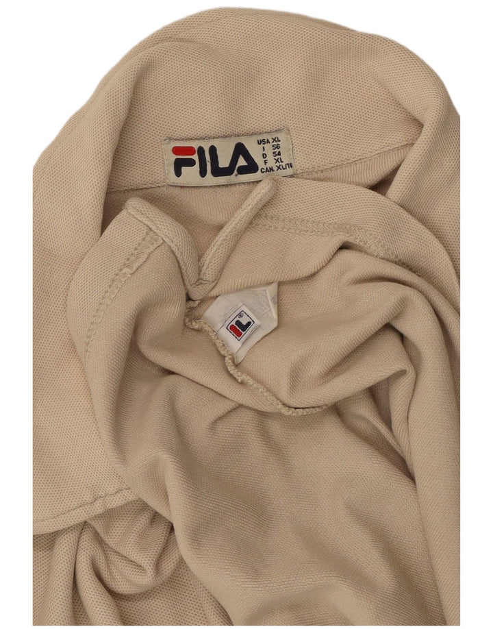 Мужская рубашка-поло FILA XL, бежевый хлопок