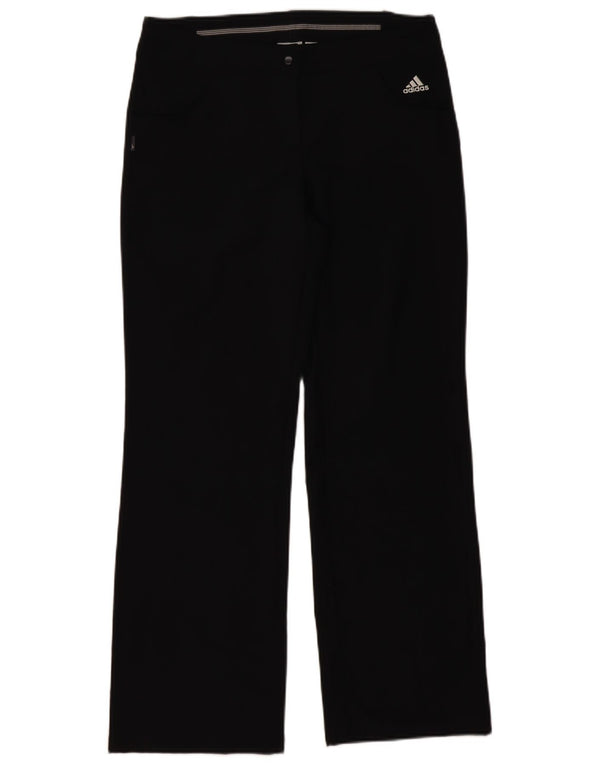 Женские прямые брюки Adidas Climalite UK 12 Medium W34 L30 черные