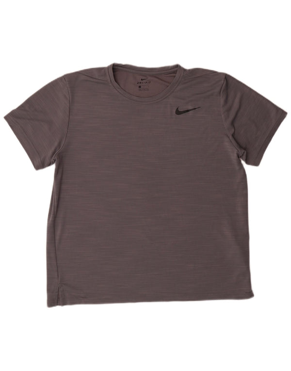 Женская футболка NIKE Dri Fit Top UK 16, большой серый полиэстер с крапинками