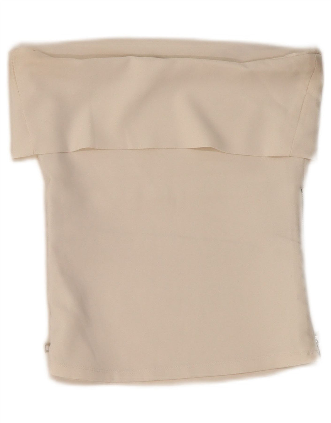 ZARA Womens Crop Off Shoulder Top UK 8 Small Off White Vintage Zara and Second-Hand Zara from Messina Hembry 