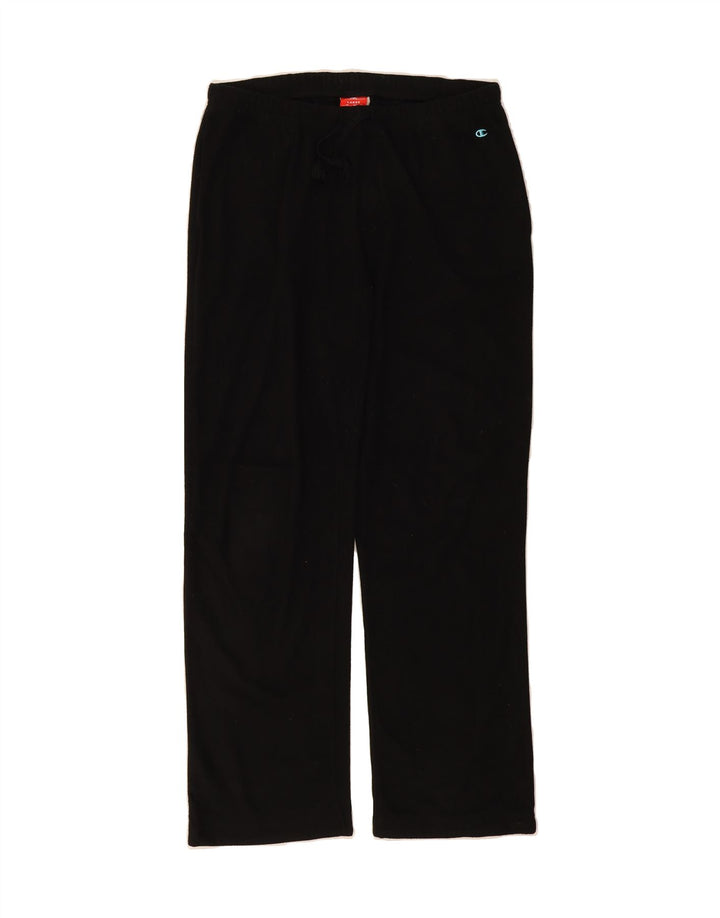 CHAMPION Mens Tracksuit Trousers Large  Black Polyester Vintage Champion and Second-Hand Champion from Messina Hembry 