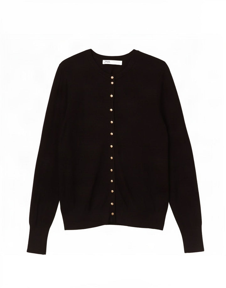 Женский кардиган Zara UK 12, средний черный
