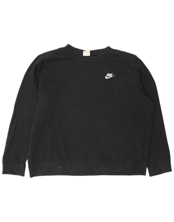 Женский свитер оверсайз Nike UK 18 XL, черный хлопок