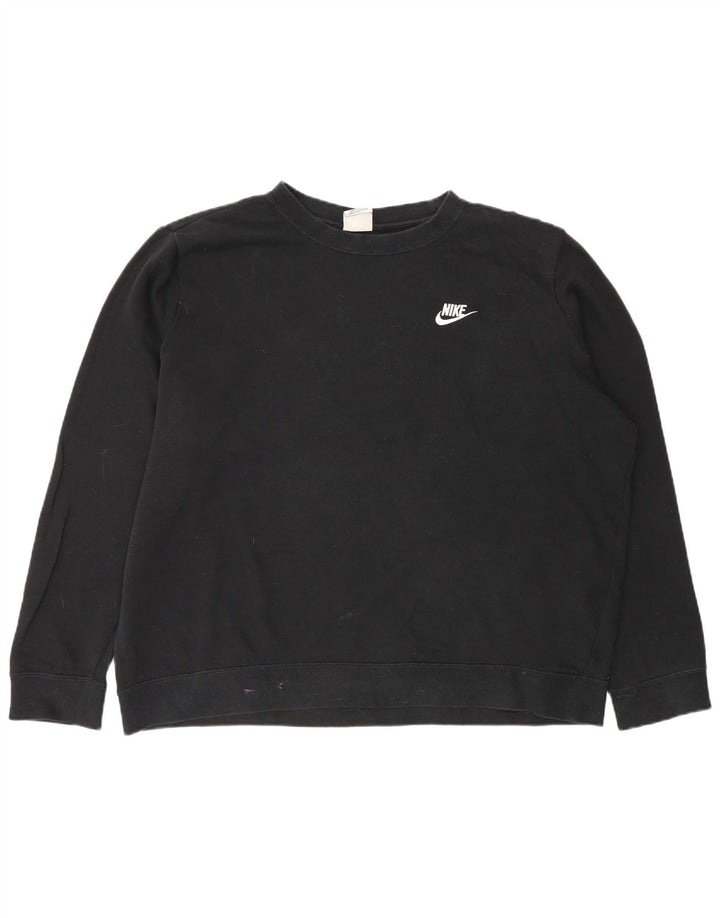 Женский свитер оверсайз Nike UK 18 XL, черный хлопок