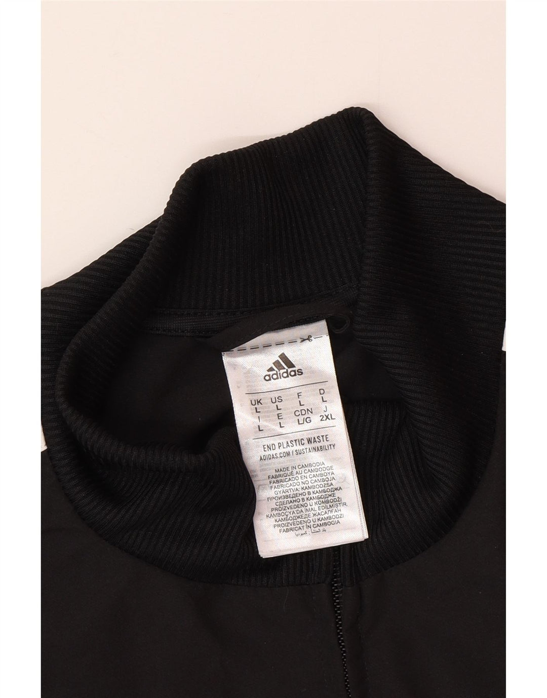 Мужская спортивная куртка Adidas, большая черная полиэстер