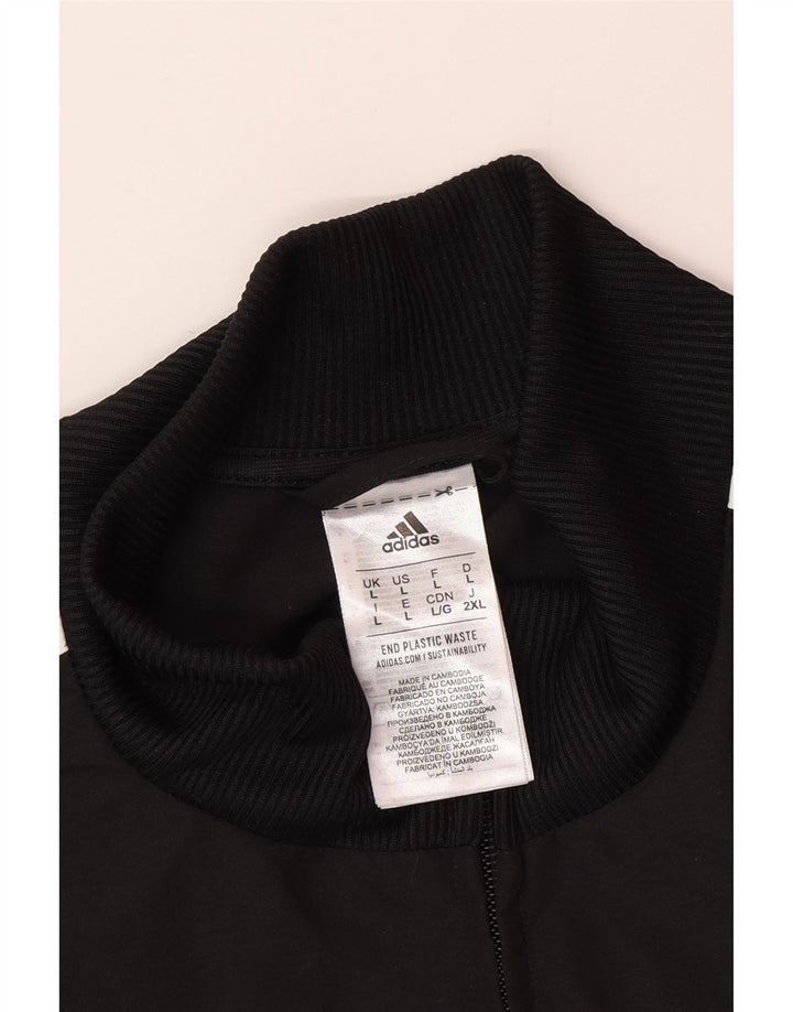 Мужская спортивная куртка Adidas, большая черная полиэстер