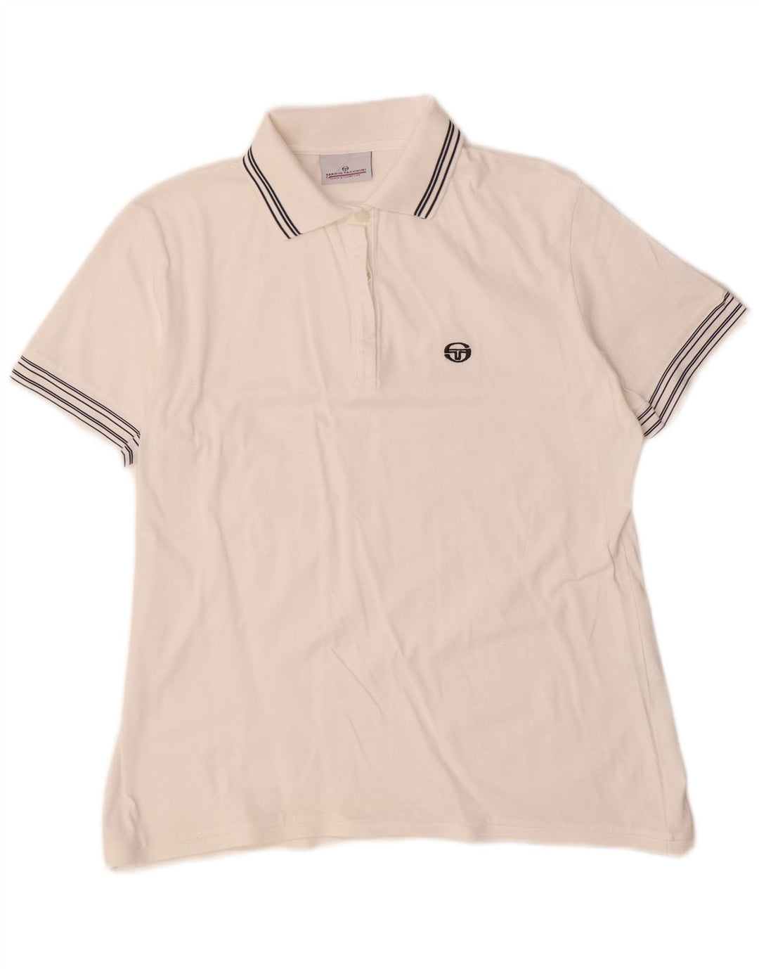 Женская рубашка-поло Sergio Tacchini IT 48 XL, белый хлопок