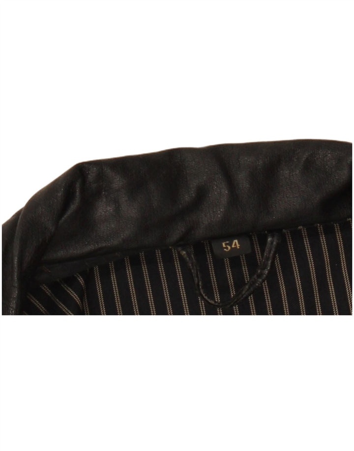 Мужская кожаная куртка C & A EU 54 2XL, черная кожа