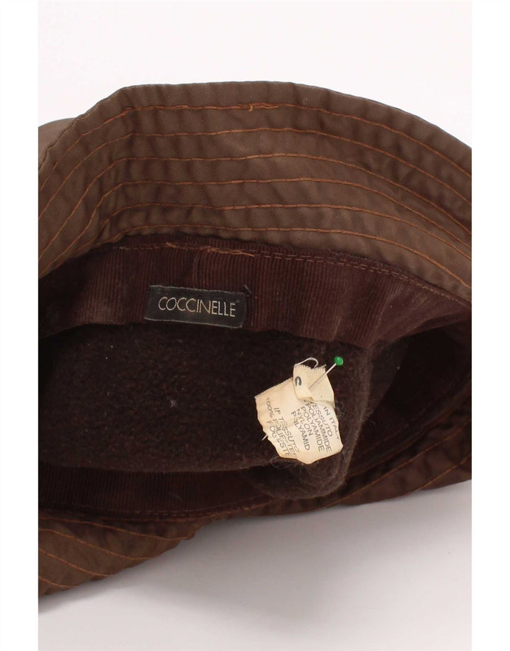 Женская панама Coccinelle, маленькая, коричневая, из полиэстера