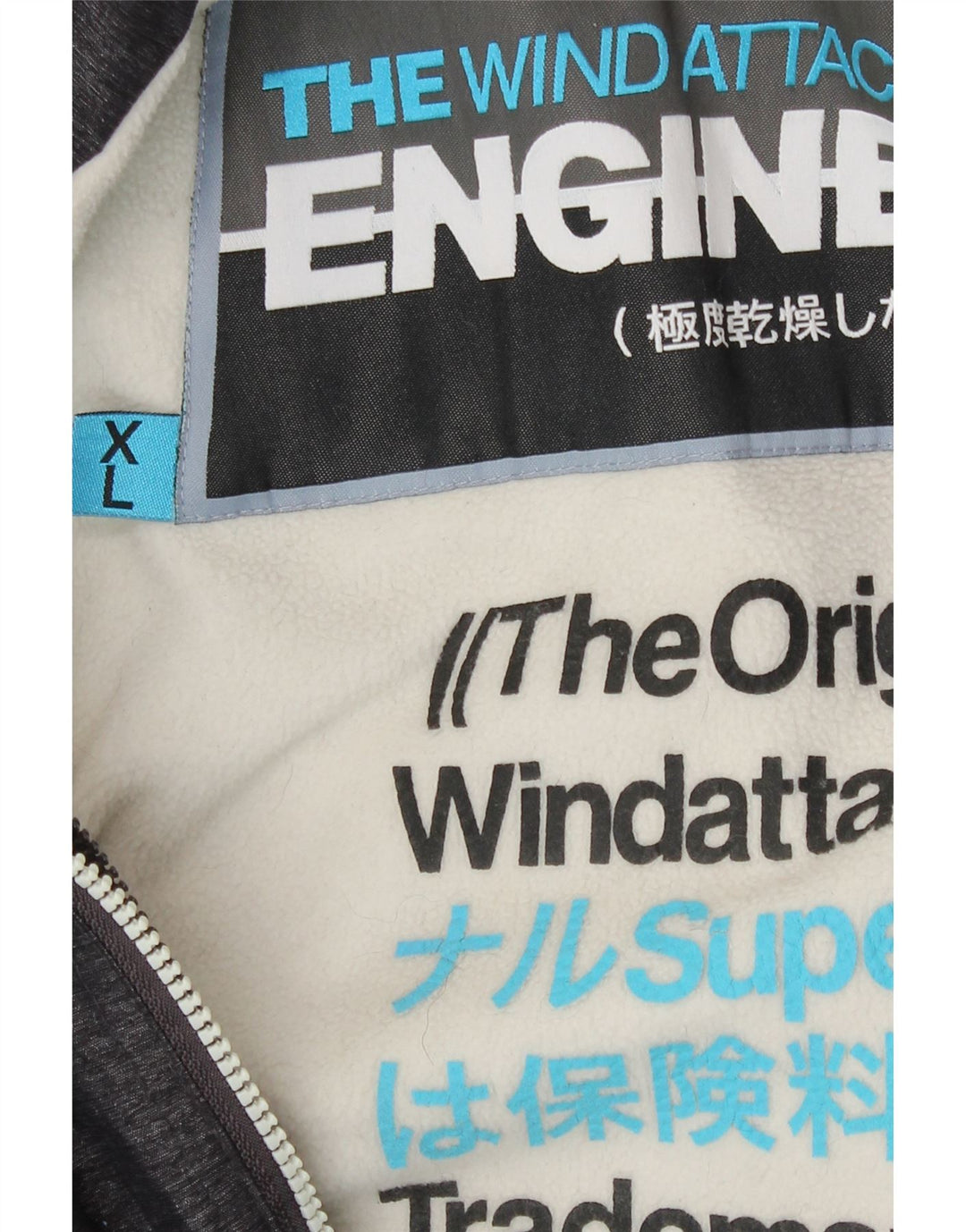 Женская ветровка с капюшоном Superdry Windattacker UK 18 XL Серый нейлон