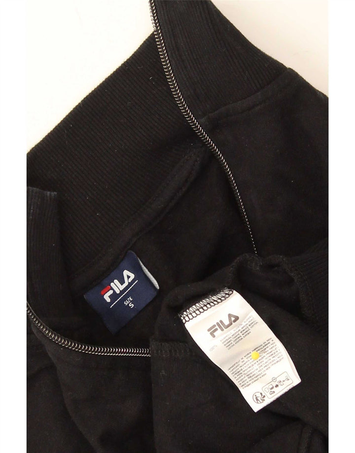 Fila Женский спортивный костюм оверсайз, верхняя куртка UK 10, маленький черный хлопок