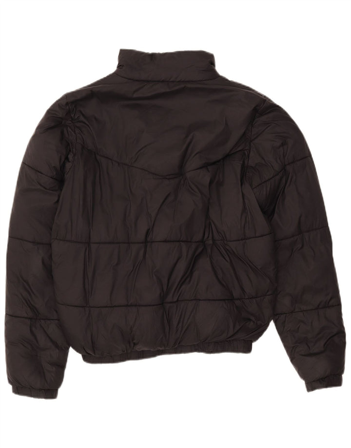 KAPPA Женская стеганая куртка UK 14 Средний Черный