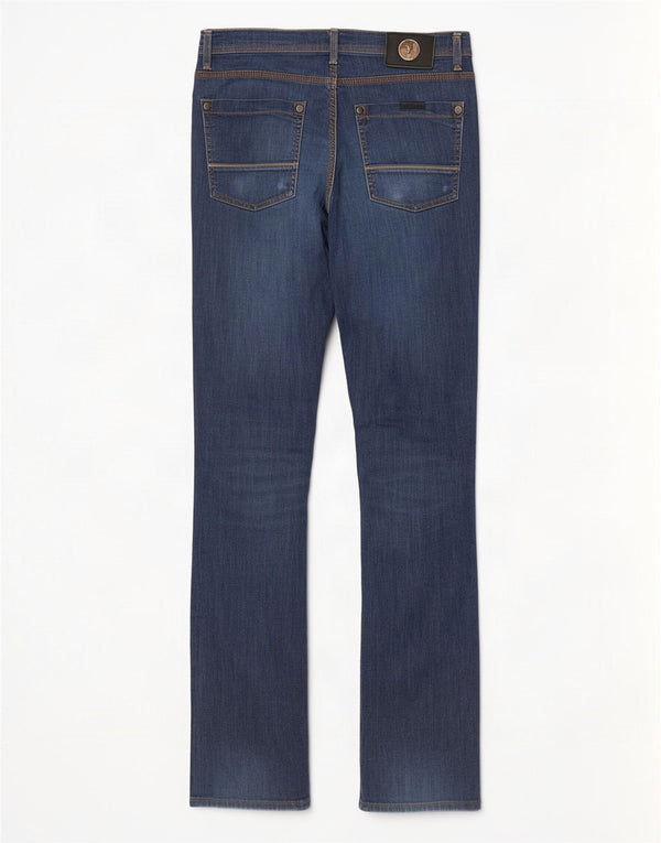 Женские прямые джинсы Trussardi W30 L32 темно-синие, хлопок