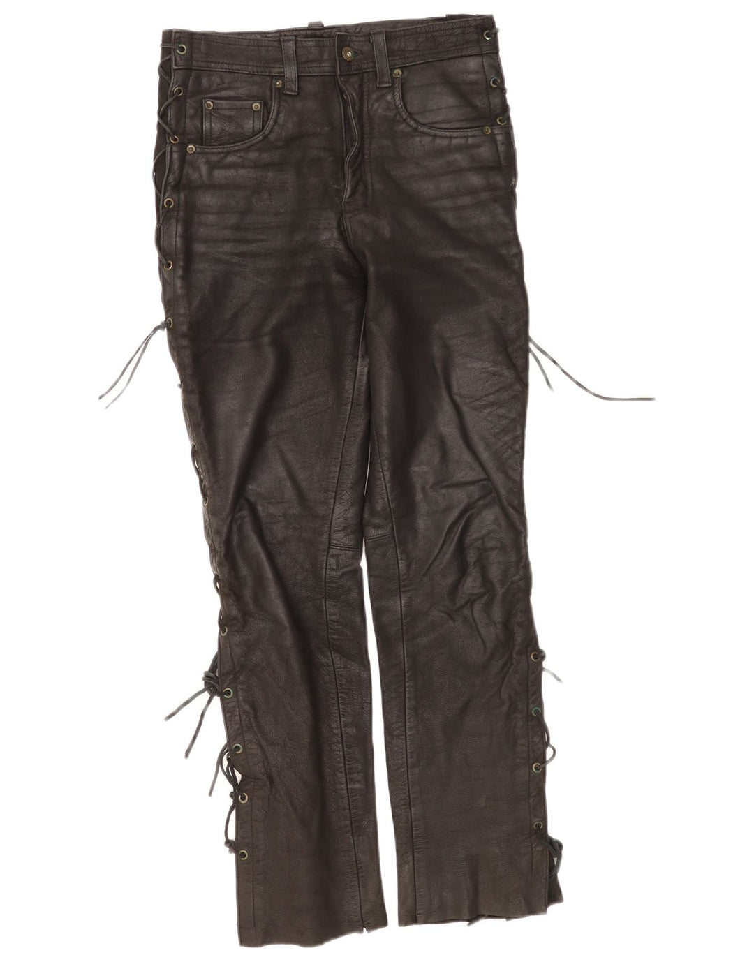 Женские кожаные брюки Modeka W28 L30 черные кожаные