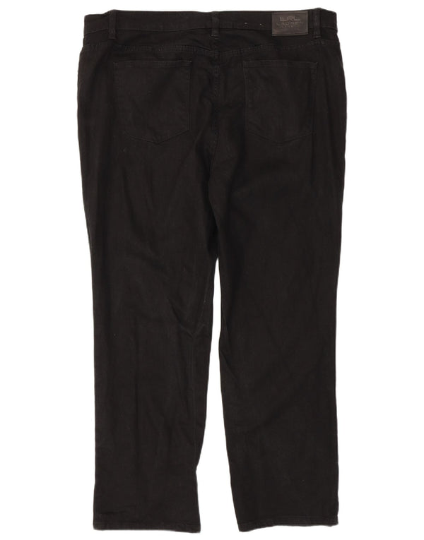 Женские прямые джинсы Ralph Lauren, США 18, 2XL, W40, L29, черный хлопок