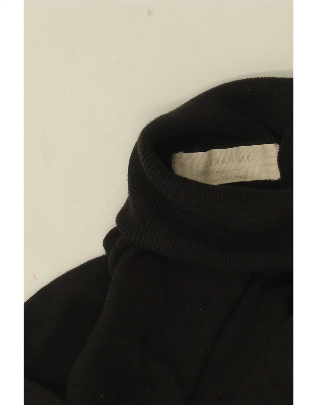 Женский джемпер с высоким воротником Zara UK 14, большой черный