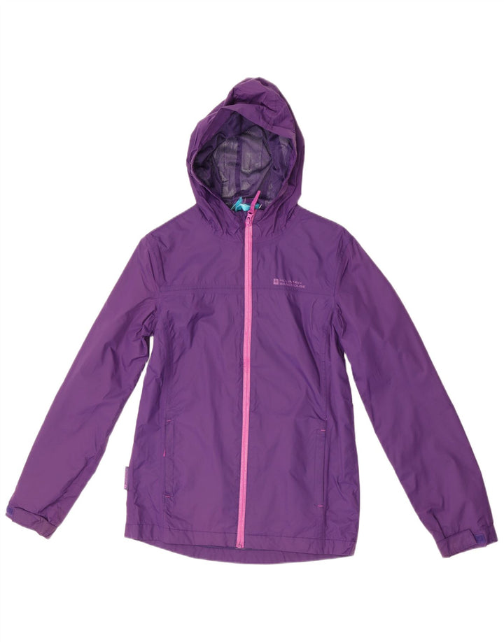 Женская дождевик с капюшоном Mountain Warehouse UK 10, маленький фиолетовый полиэстер